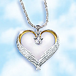 Forever In My Heart Sterling Silver Heart Shaped Pendant Necklace Sympathy Gift
